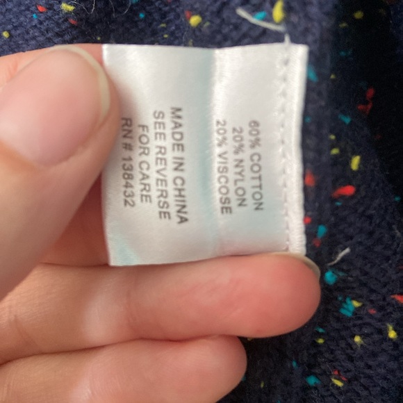 ModCloth Blue Confetti Crop Cardigan - Picture 9 of 9